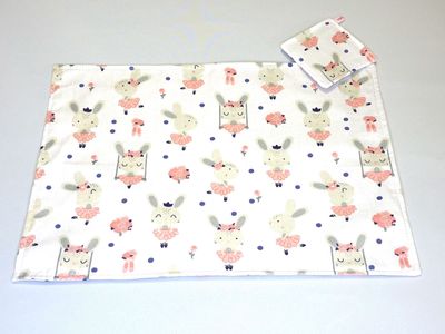 Platz-Set/ Tisch-Set "Häschen-Ballerina"