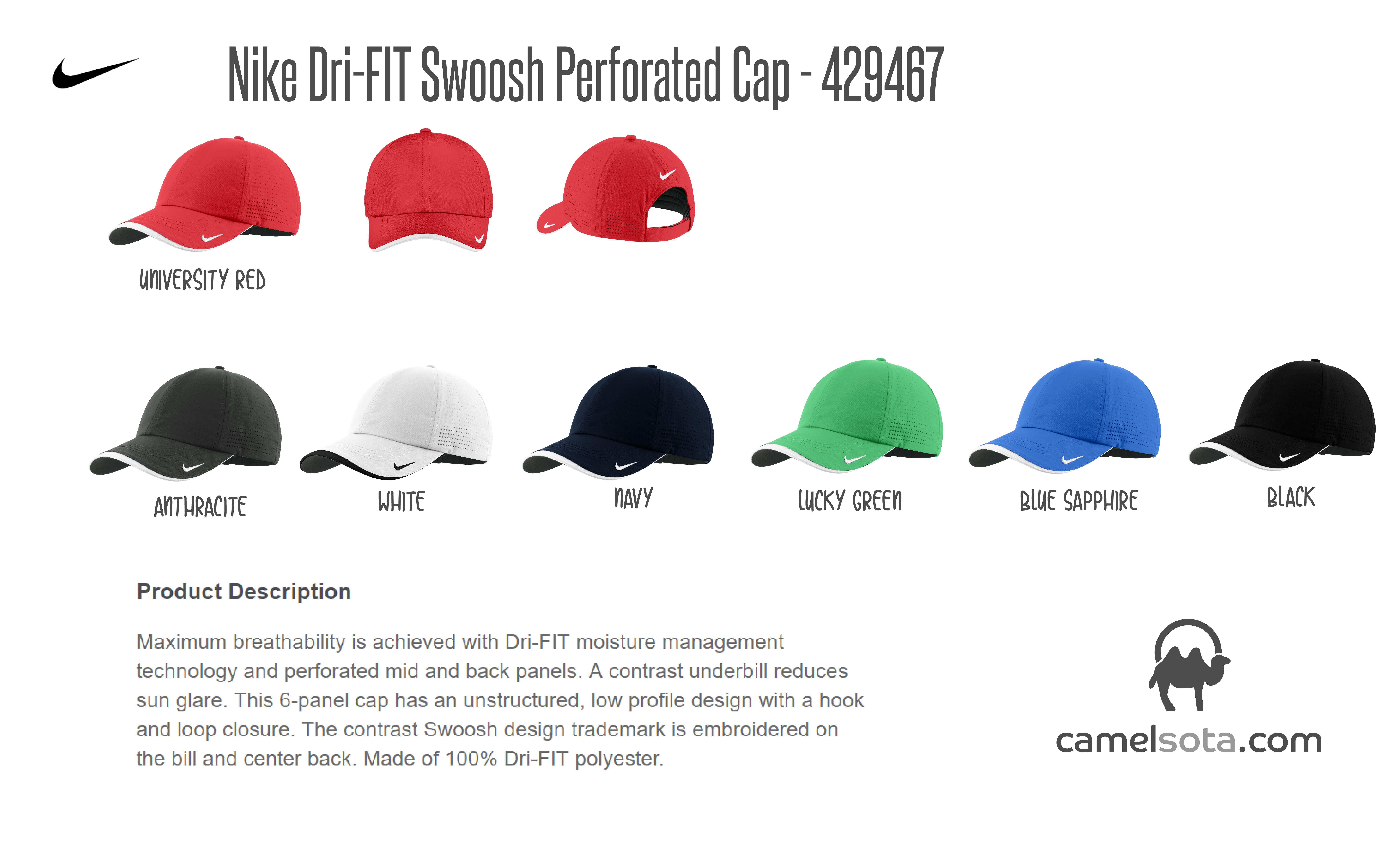 nike dri fit perforated hat