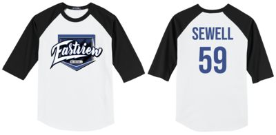 Eastview Baseball Sport-Tek® Colorblock Raglan Jersey