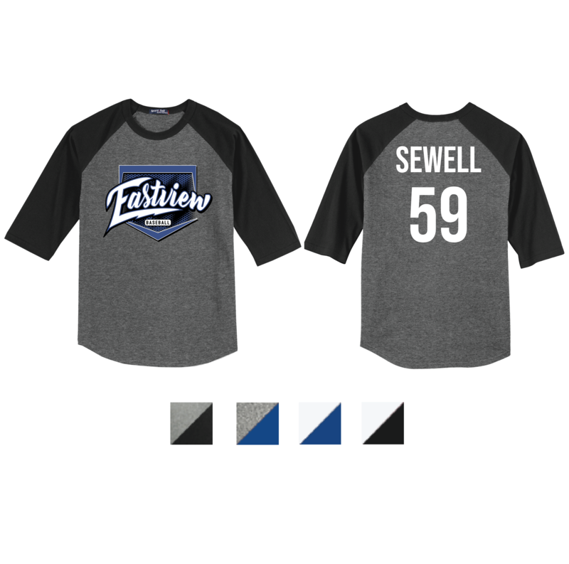 Eastview Baseball Sport-Tek® Colorblock Raglan Jersey