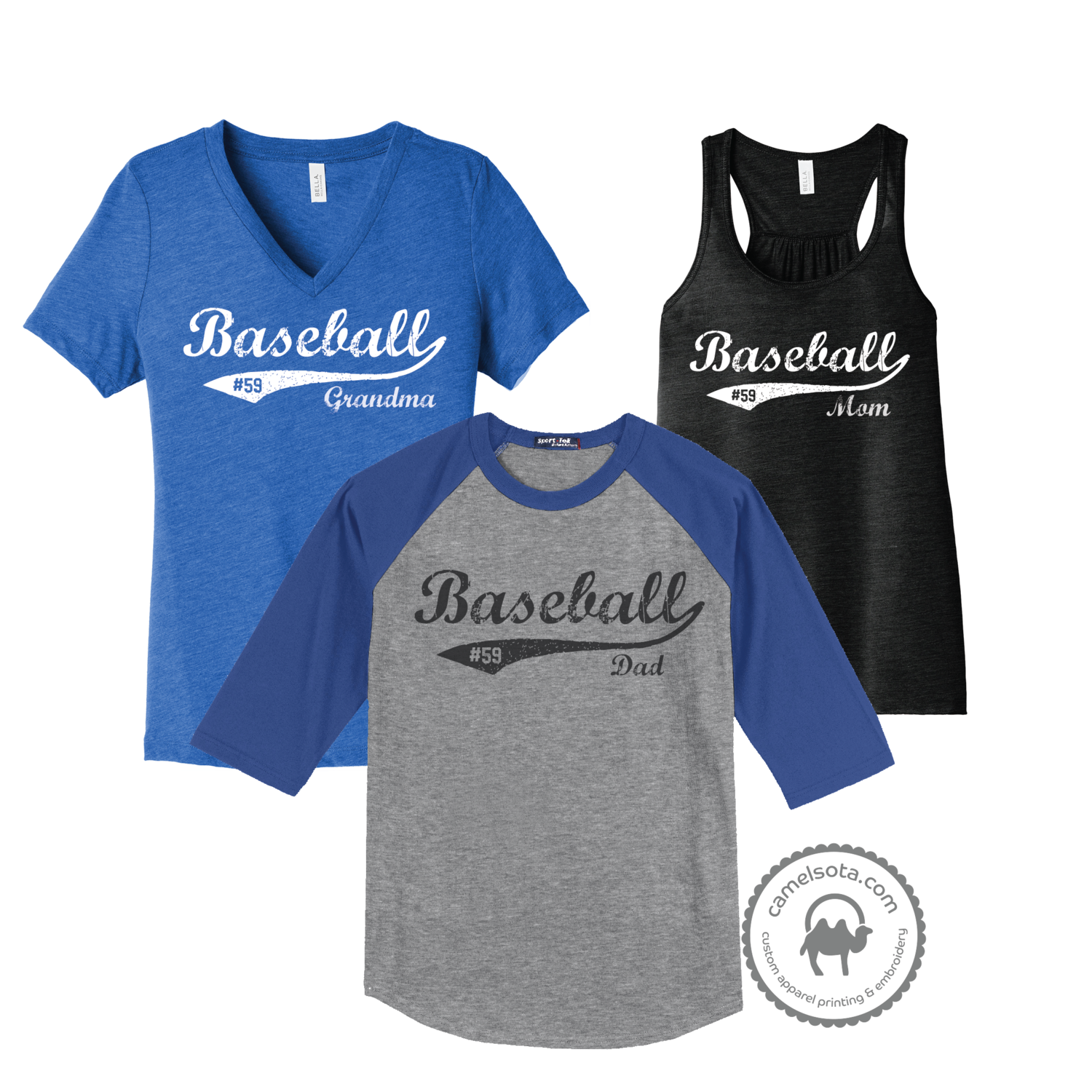 Baseball Design Customizable with Your Number