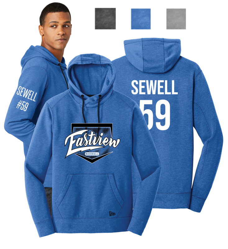 Eastview Baseball Men&#39;s New Era Tri-Blend Pullover Hoodie