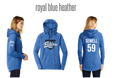 Eastview Baseball Ladies New Era Ladies Tri-BlendPullover Hoodie