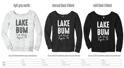 Lake Bum Wide Neck Sweatshirt