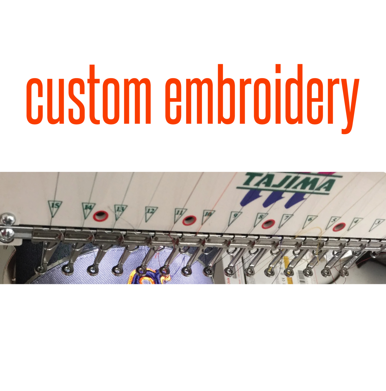 CUSTOM EMBROIDERY - blank apparel separate