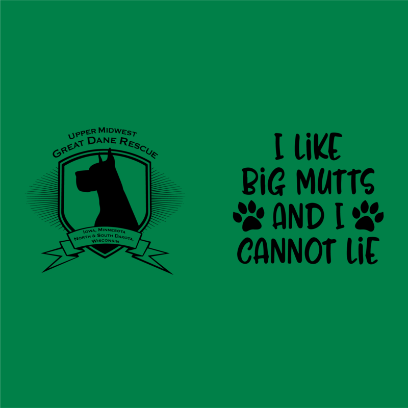 Upper Midwest Great Dane Rescue Shirts and Hoodies