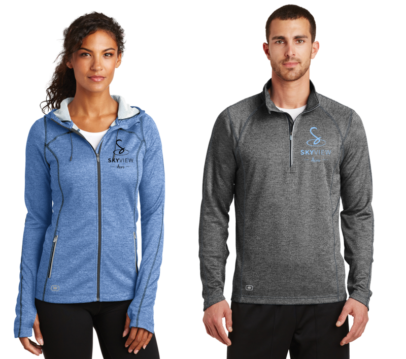 Embroidered OGIO ENDURANCE Pursuit 1/4-Zip - Skyview Acro Gym