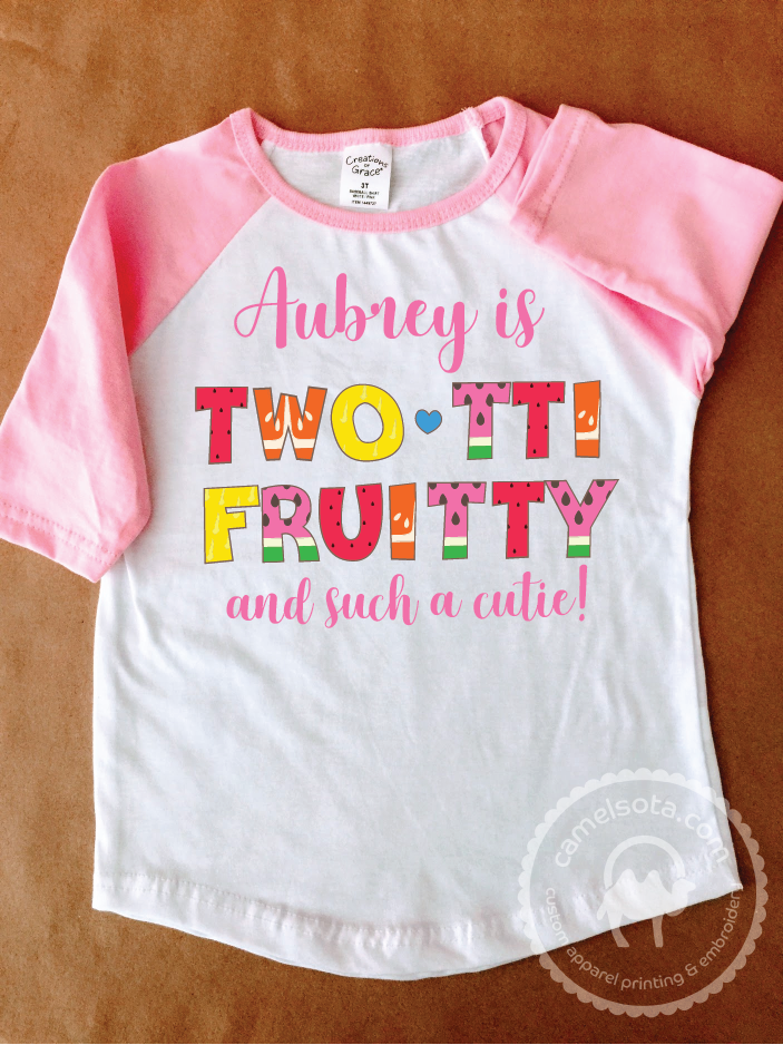 Personalized Tutti Fruity 2nd Birthday Shirt