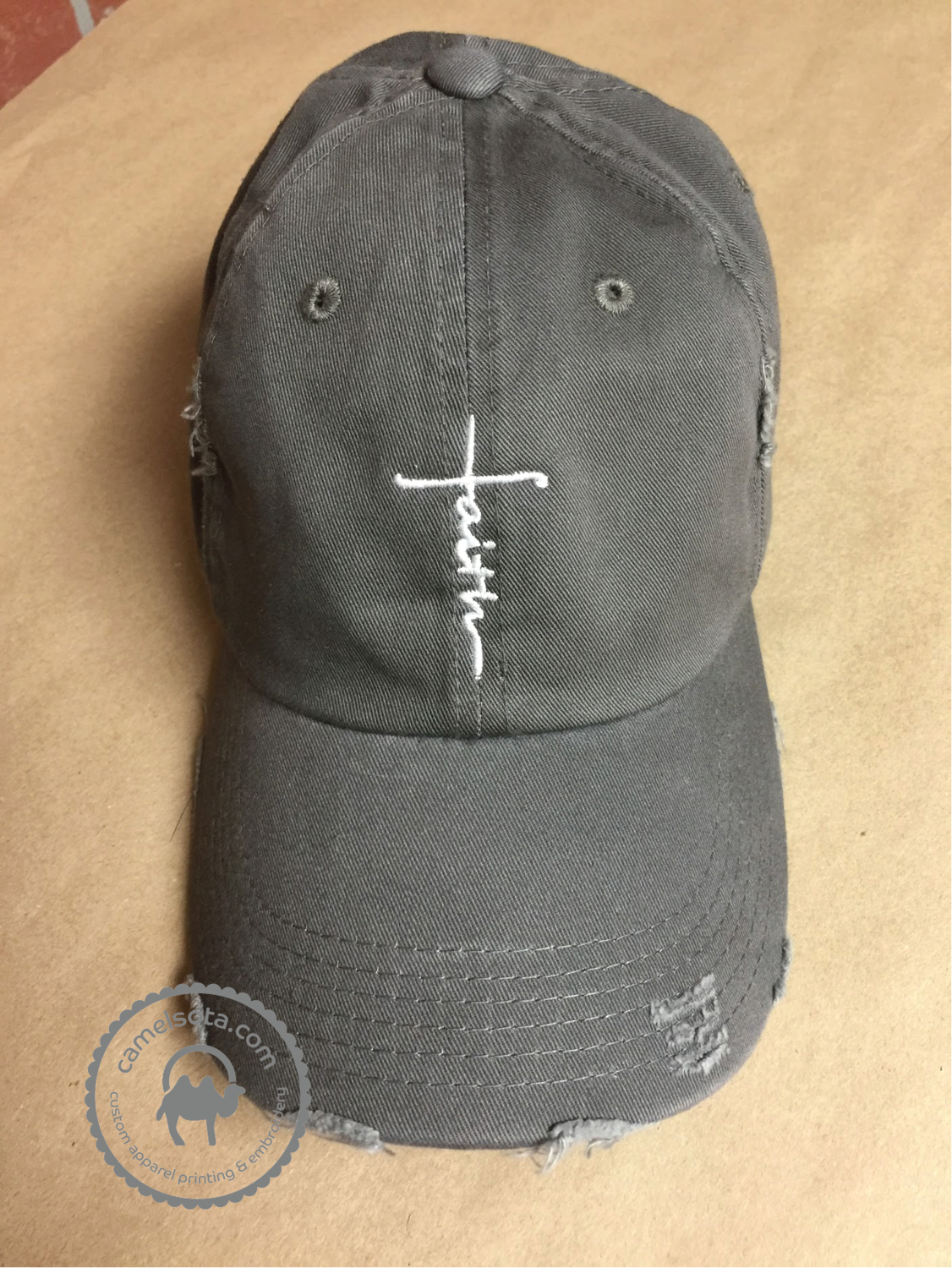 Embroidered Faith Hat