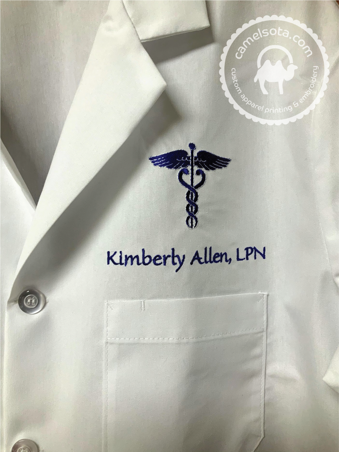 Download Custom Embroidered Red Kap Lab Coat