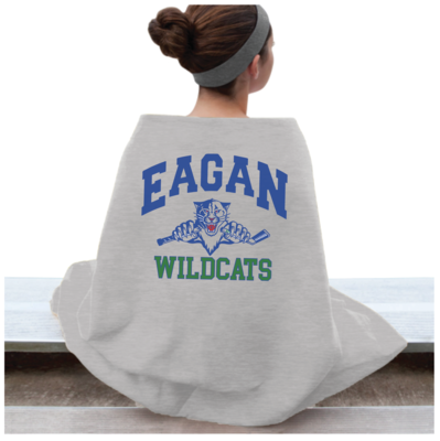 Eagan Wildcat Hockey Sweatshirt Blanket