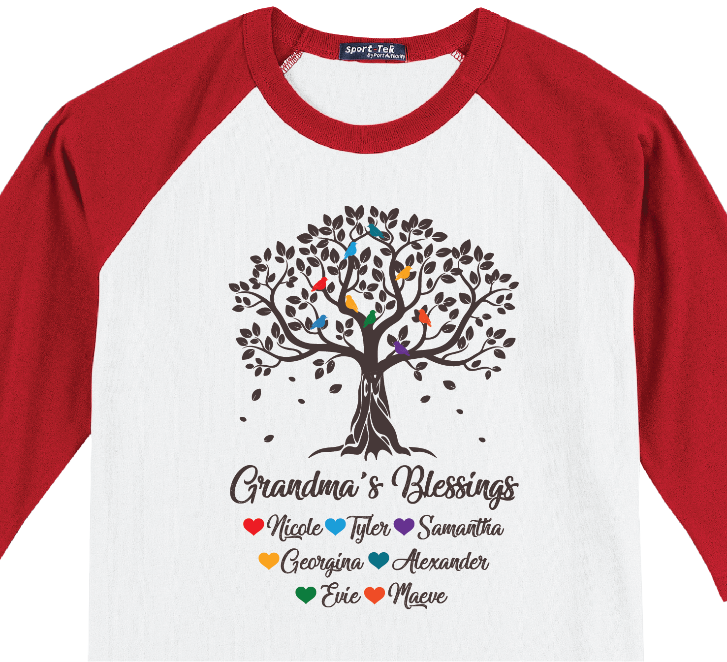 Grandma Tree Blessings Shirts with Grandkids Names