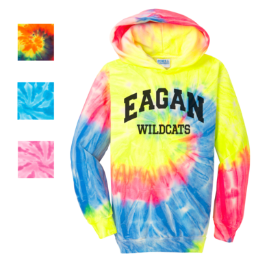 Eagan Wildcat Port &amp; Company® Tie-Dye Pullover Hoodie