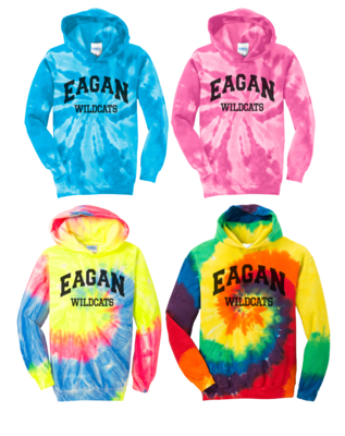 Eagan Wildcat Port &amp; Company Tie-Dye Pullover Hoodie - Adult &amp; Youth