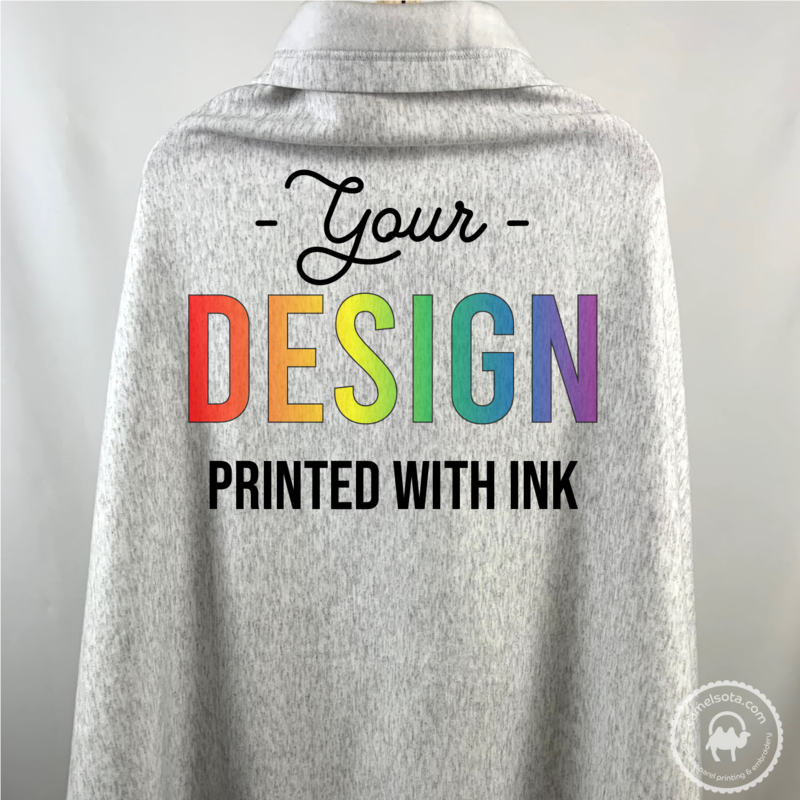 Port &amp; Company Sweatshirt Blanket - Grey