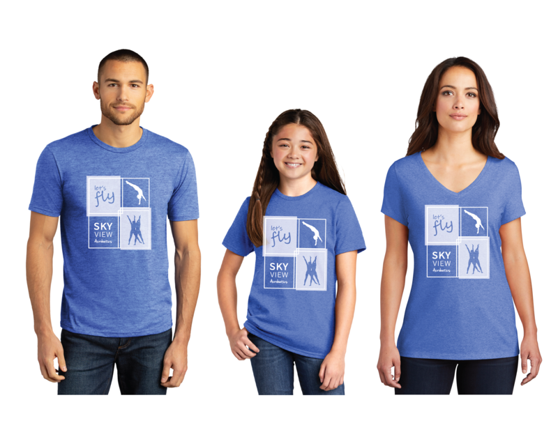 Triblend Crewneck/Neck Shirts - Skyview Acro Gym - New Logo