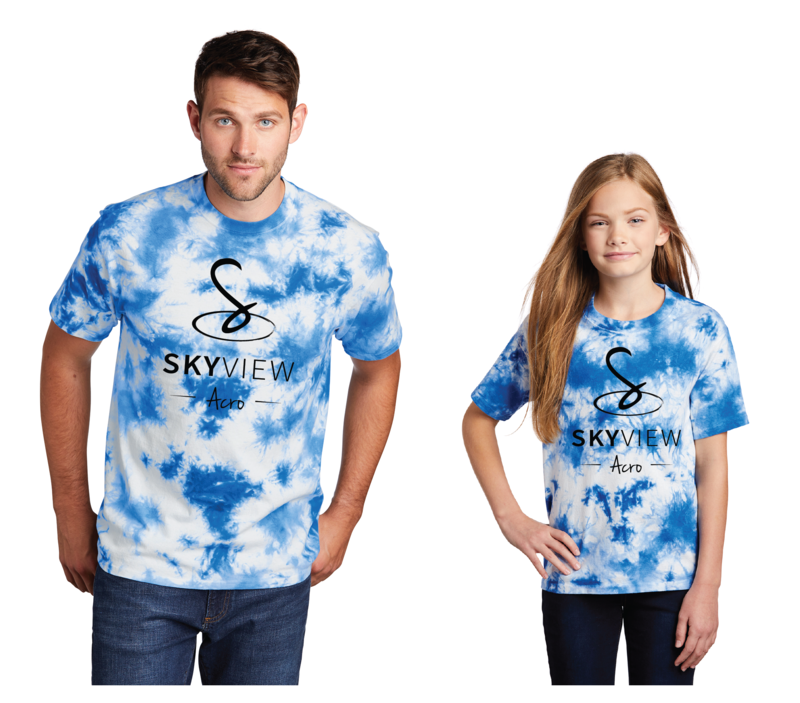 Crystal Tie-Dye Tee - Skyview Acro Gym