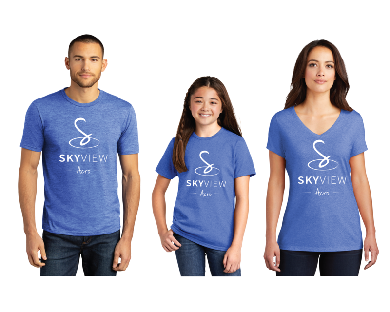 Triblend Crewneck/Neck Shirts - Skyview Acro Gym