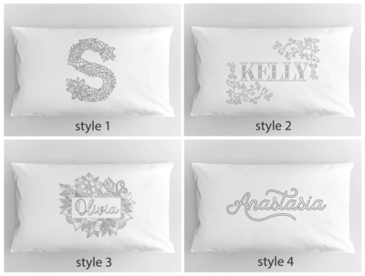 Color-In Your Own Personalized Pillowcase, 300 Thread Count 36"x22