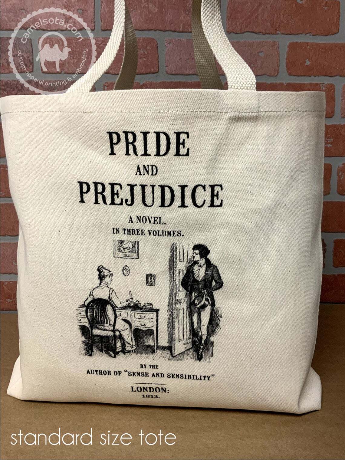 jane austen gift literary gift jane austen tote bag <b>pride</b> <b>prejudice</b> tote <b>pr...</b>