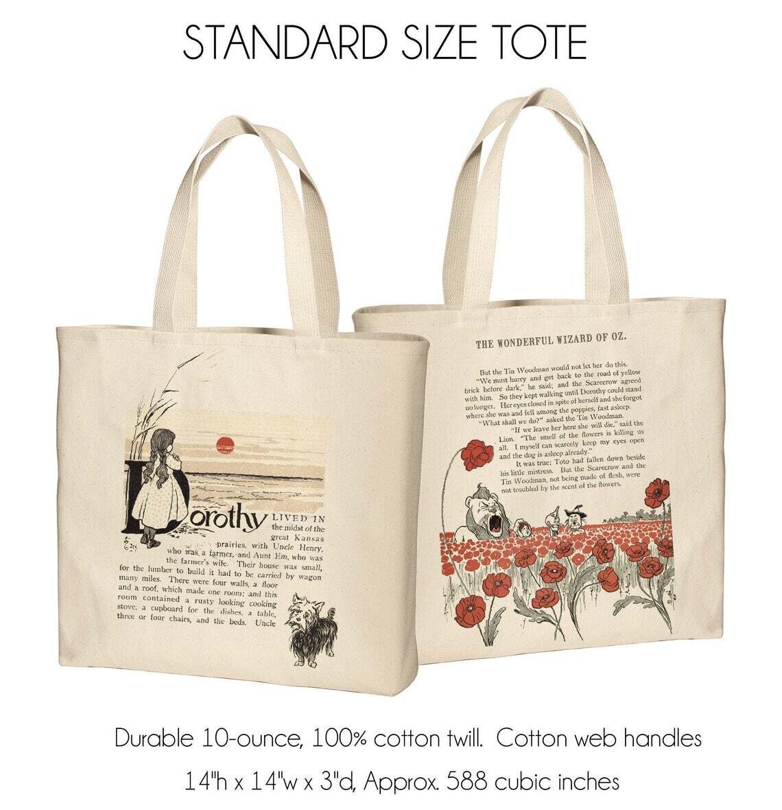 Wonderful Wizard of Oz Tote, TOTE STYLE: STANDARD SIZE TOTE