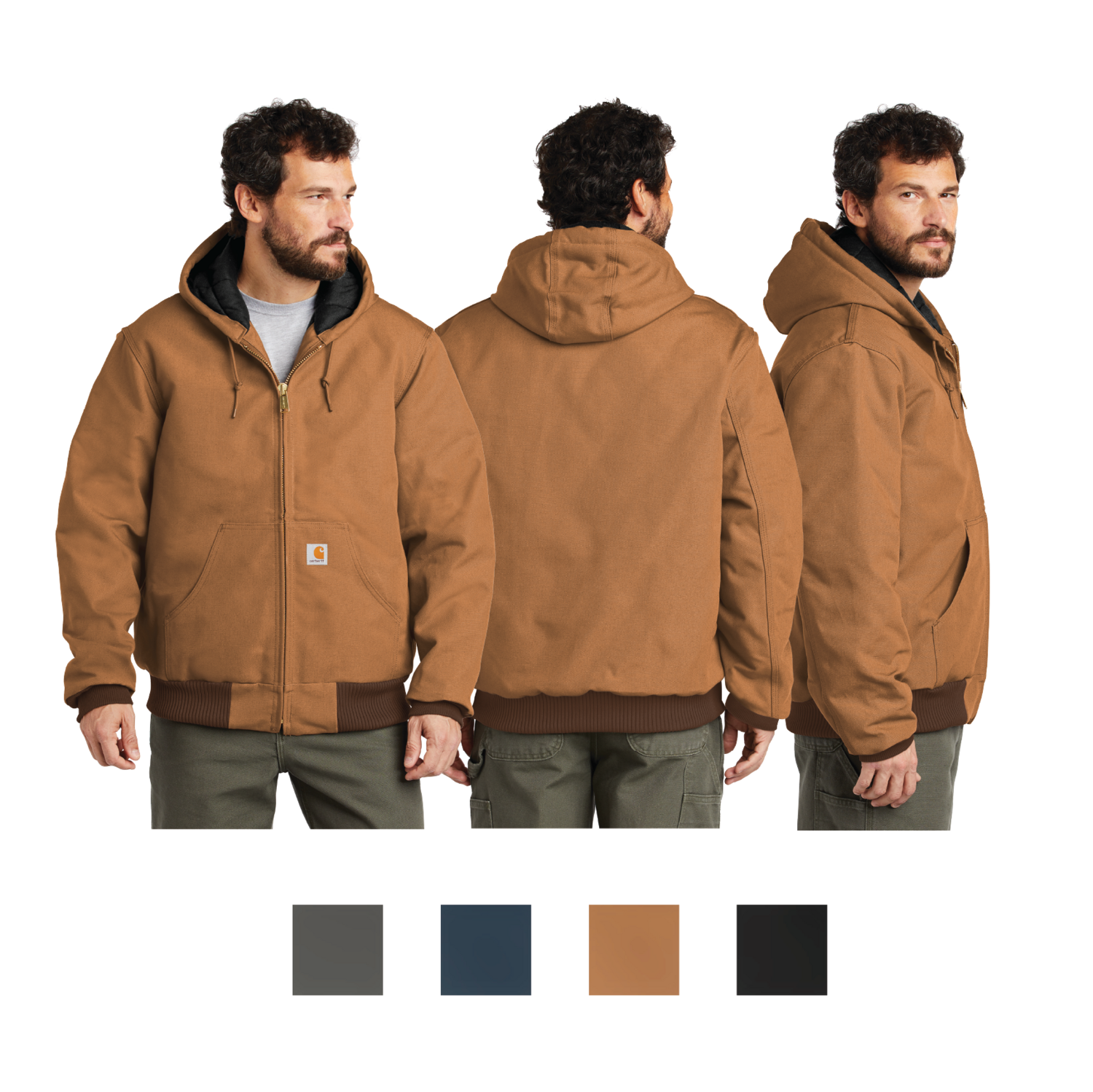 Custom Carhartt Quilted-Flannel-Lined 