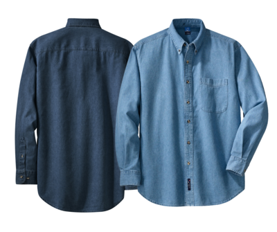 Port & Company - Long Sleeve Denim Shirt