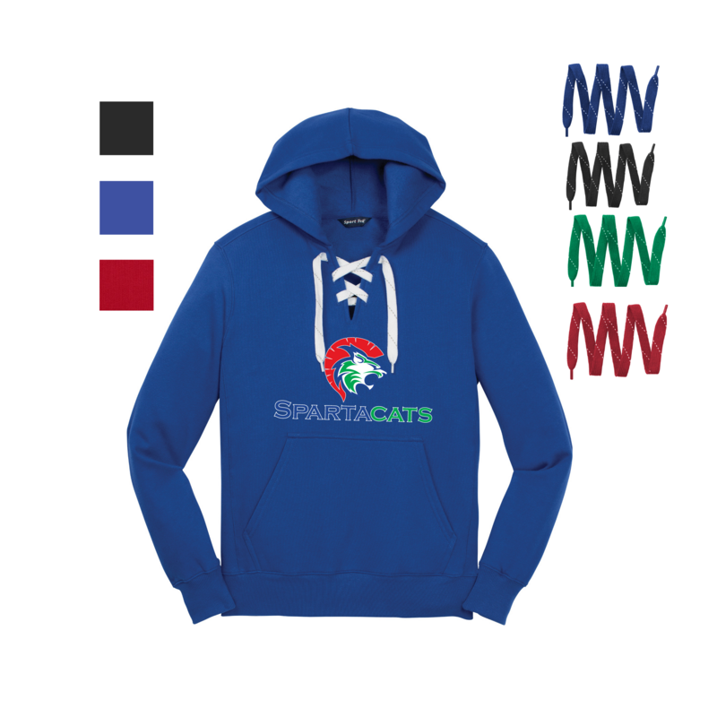 SpartaCats Lace Up Hoodie