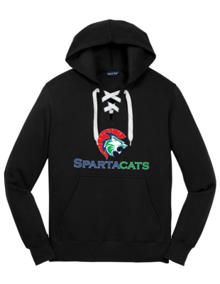 SpartaCats Lace Up Hoodie