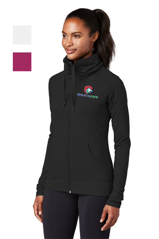 SpartaCats Ladies Sport-Wick Stretch Full-Zip Jacket