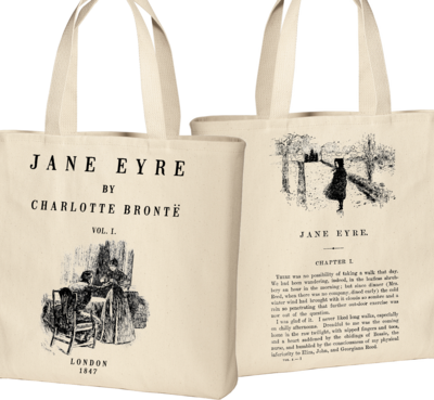 Jane Eyre by Charlotte Bronte Tote