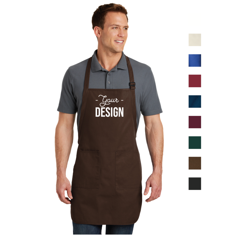 Port Authority Full-Length Two-Pocket Bib Apron