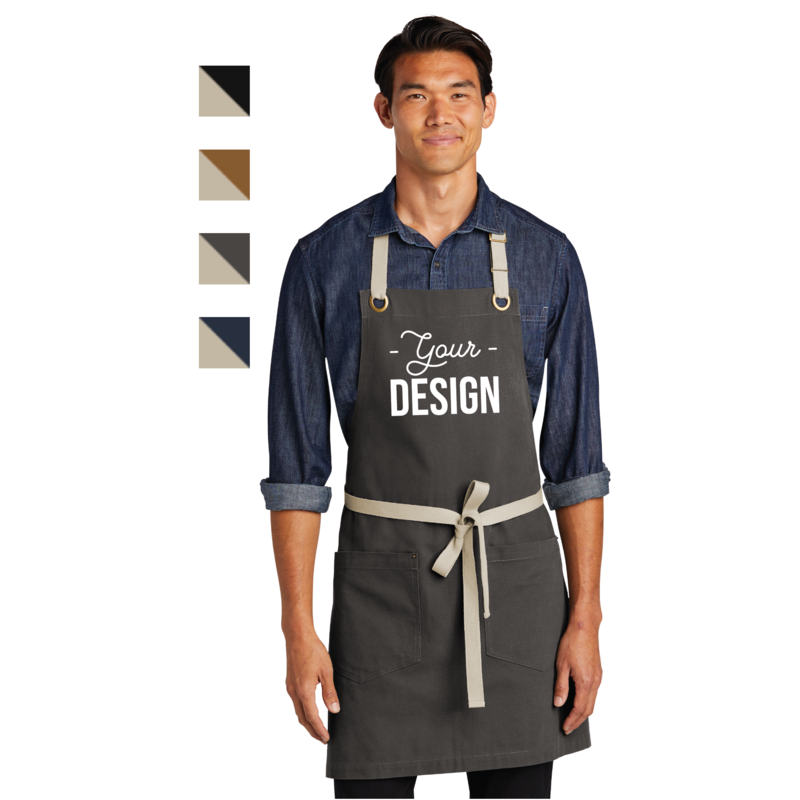 Port Authority Canvas Full-Length Two-Pocket Apron