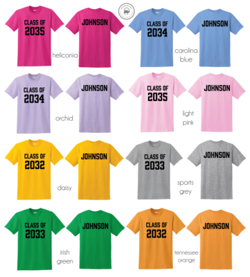 Personalized Class of Grow With Me Shirt
