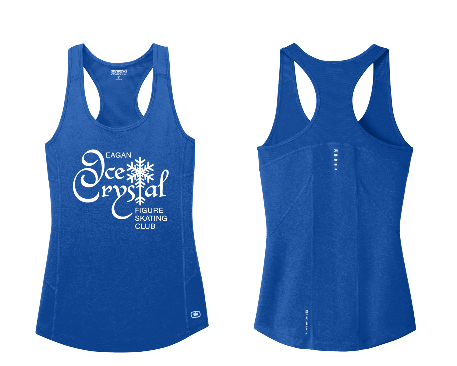 OGIO ENDURANCE Ladies Racerback Pulse Tank - Eagan Ice Crystal