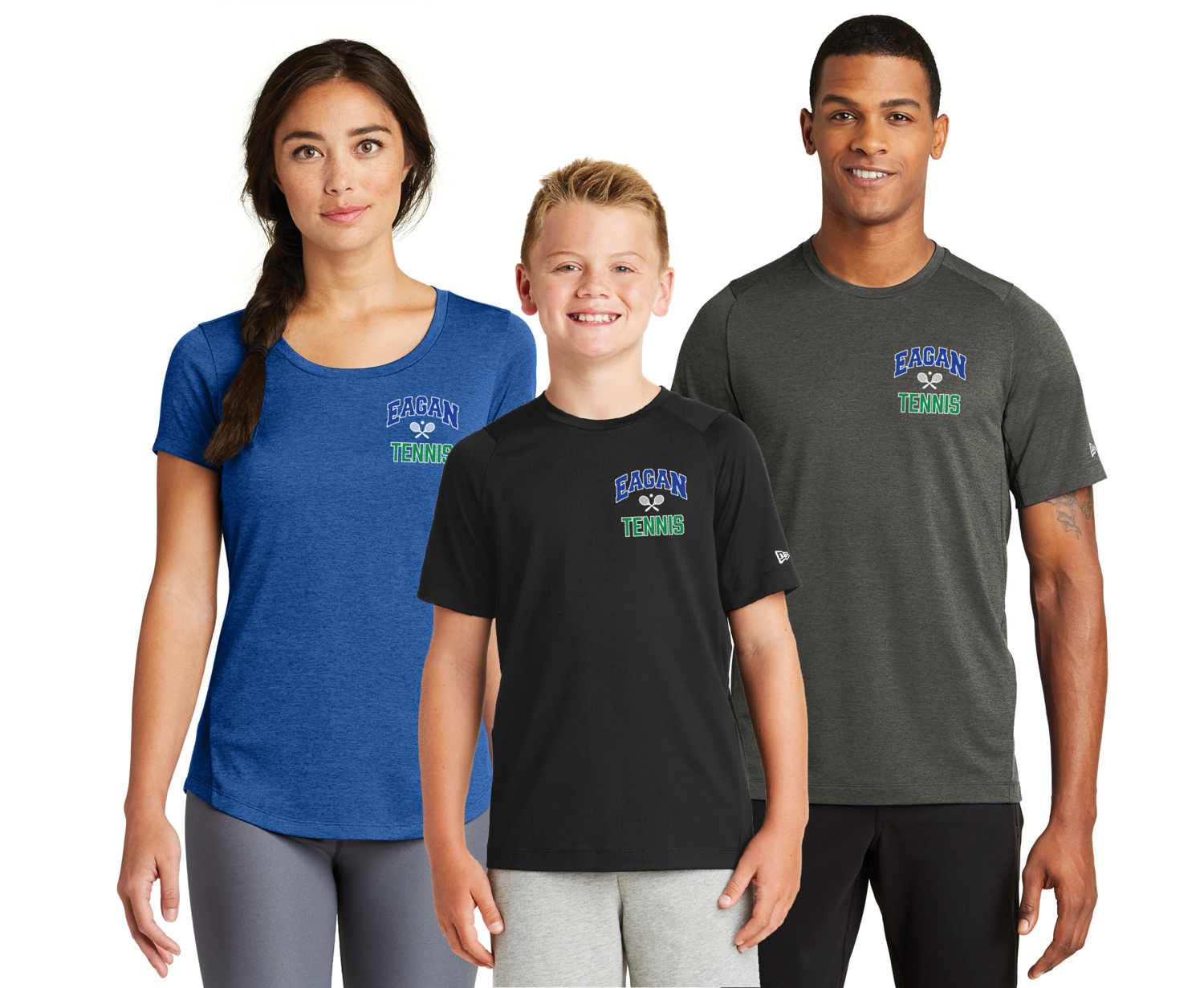 Eagan Tennis Performance Crew Tee - Adult and Youth