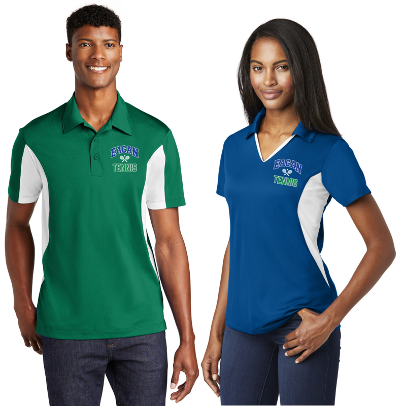 Eagan Tennis Sport-Tek Side Blocked Micropique Sport-Wick Polo