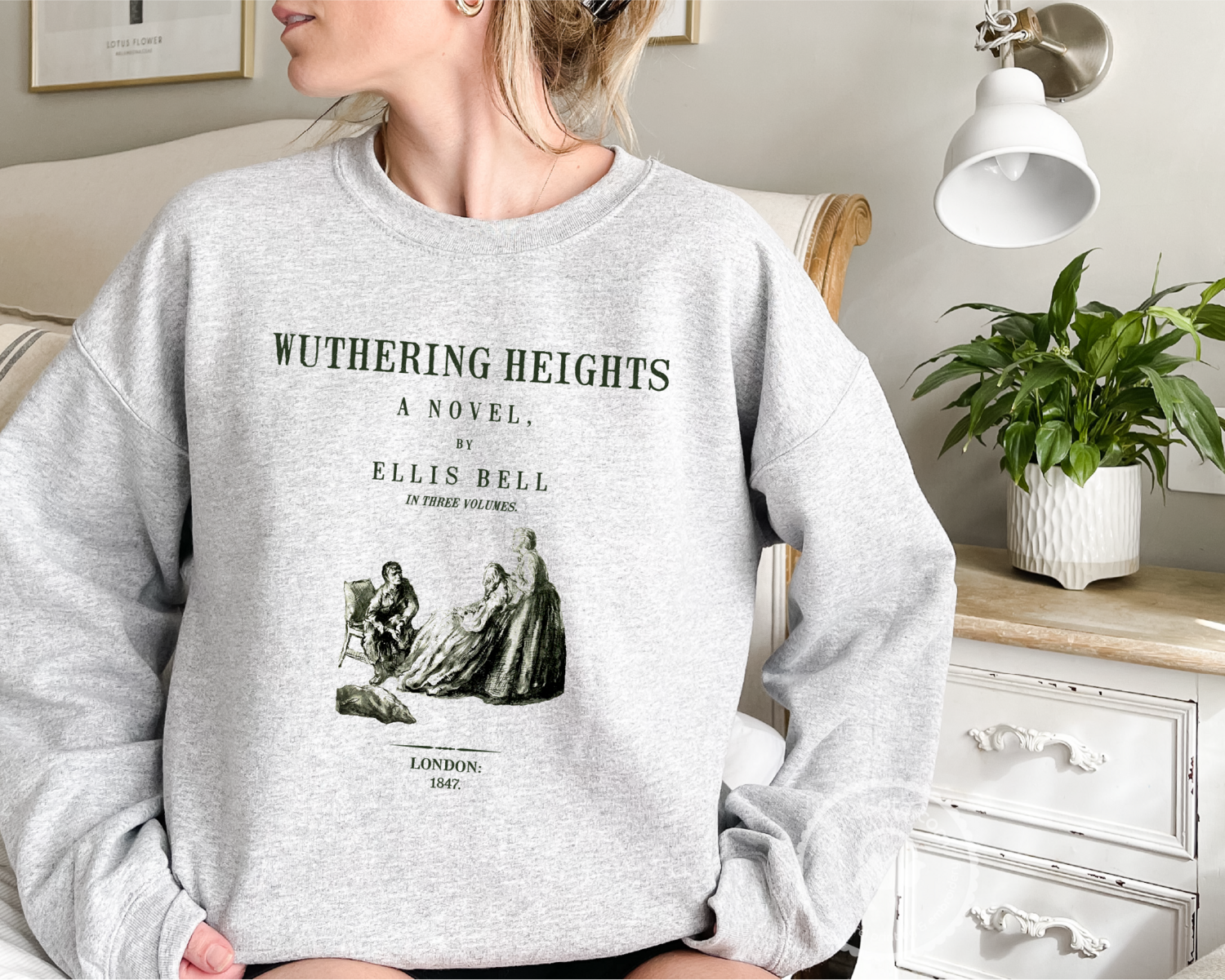 Wuthering Heights Sweatshirt, SWEATSHIRT COLOR: GREY