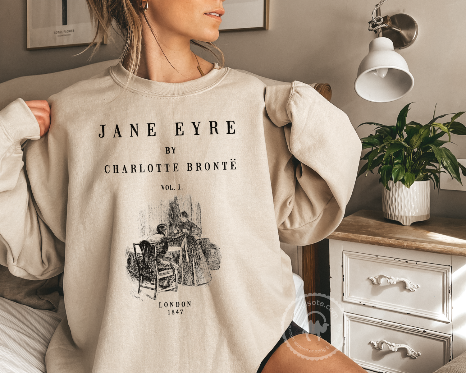 Jane Eyre Sweatshirt, SWEATSHIRT COLOR: NATURAL