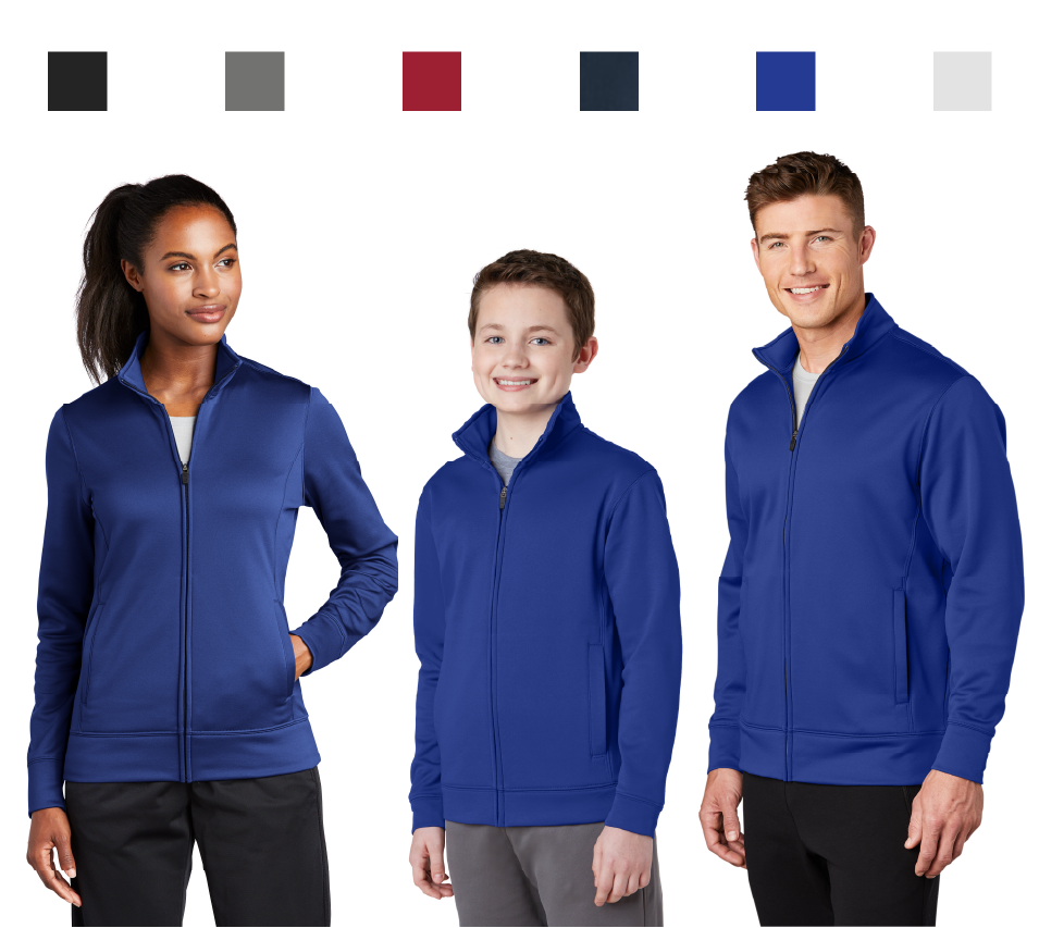 Sport-Tek Sport-Wick Fleece Full-Zip Jacket - Men's, Ladies & Youth
