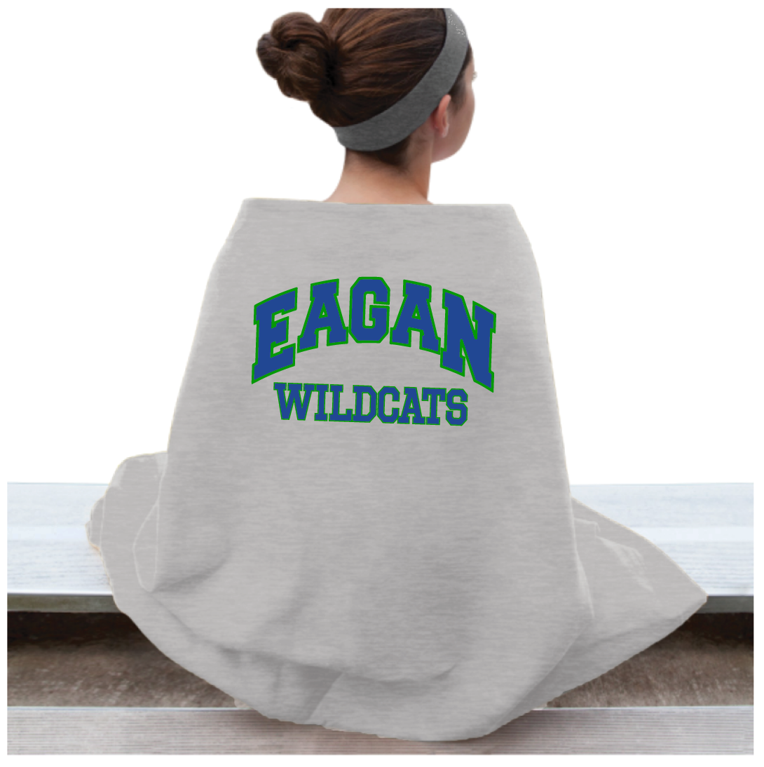 Eagan Wildcat Sweatshirt Blanket
