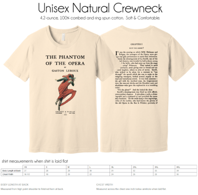 Phantom of the Opera Shirt, SHIRT STYLE \ COLOR: Crewneck / Natural