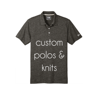 custom polos & knits