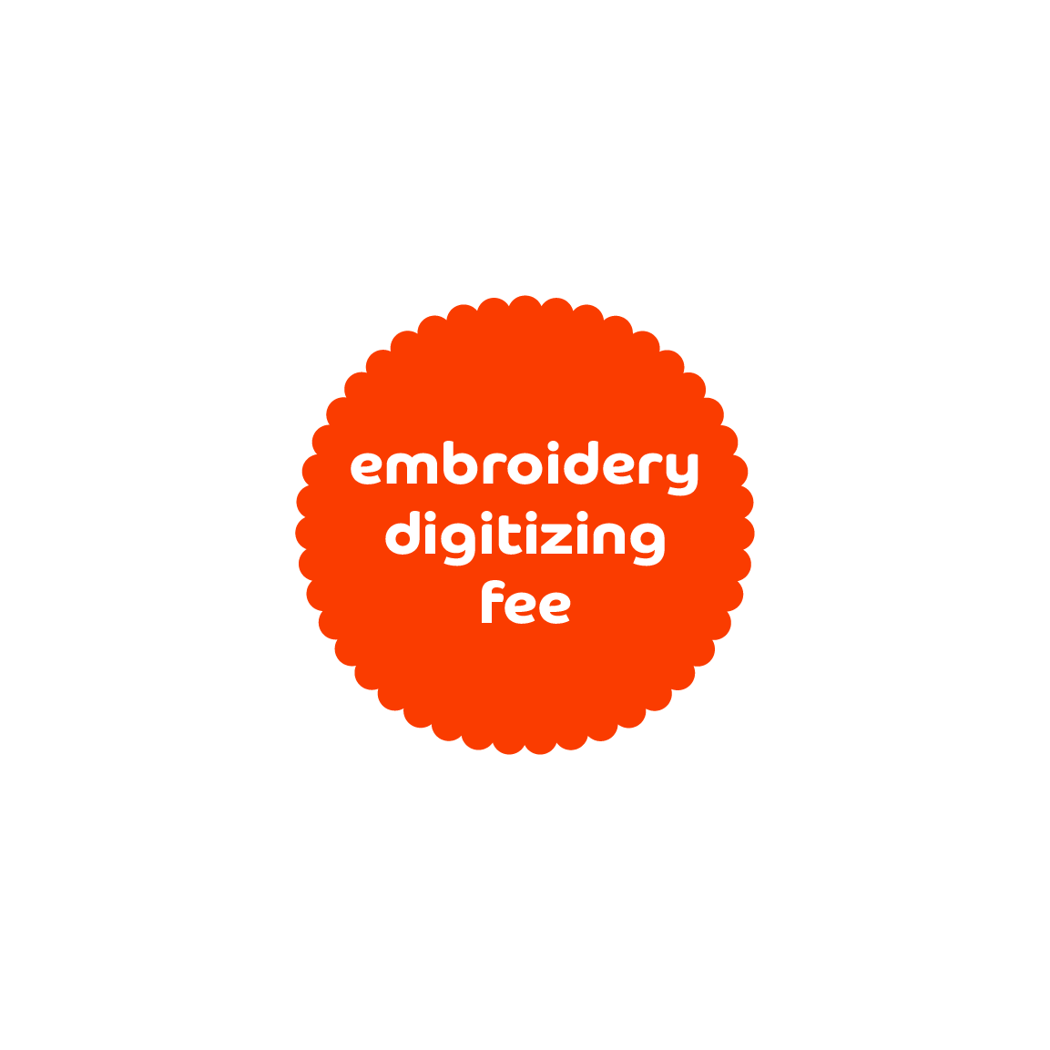 Logo Digitizing Fee for Embroidery
