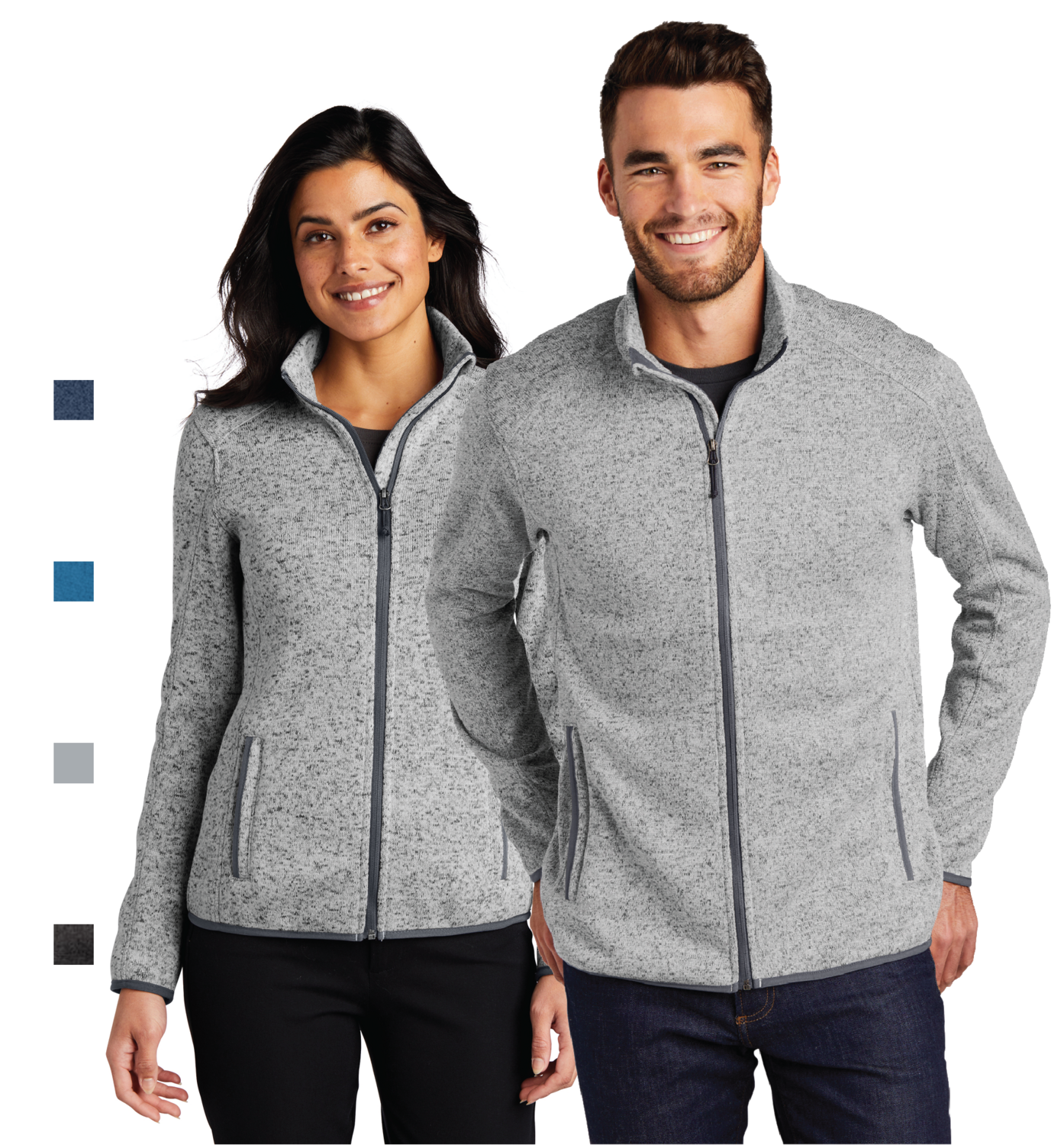 Port Authority Sweater Fleece Jacket - Men's & Ladies