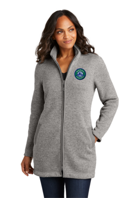 Eagan Hockey Ladies Sweater Fleece Long Jacket