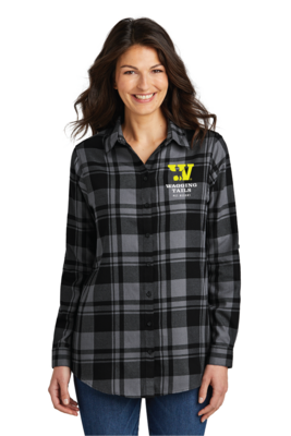 Wagging Tail Port Authority Plaid Flannel Shirt - Men's & Ladies