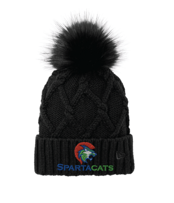 SpartaCats New Era Faux Fur Pom Beanie