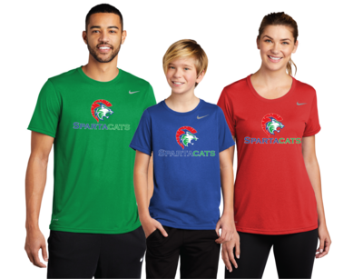 SpartaCats Nike Legend Dri Fit Shirts - Adult and Youth