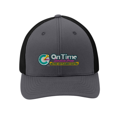 On Time Service Pros Port Authority Flexfit Mesh Back Cap